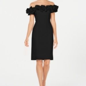 Calvin Klein Women’s Ruffle Off-The-Shoulder Cocktail Dress